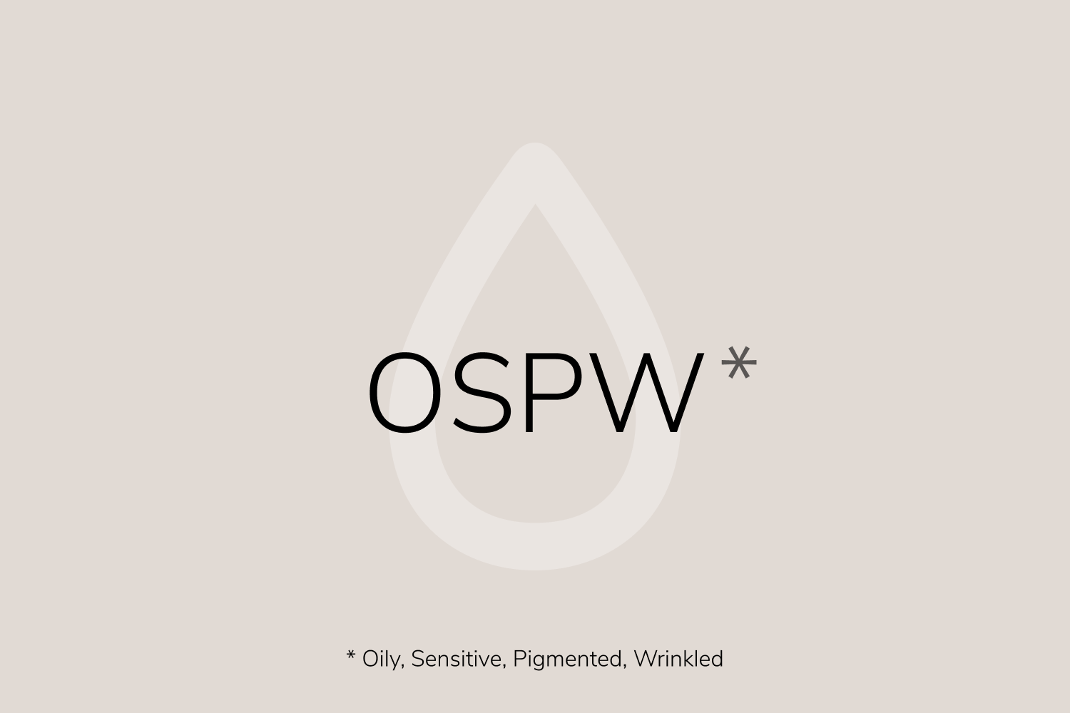 OSPW Skin Type - Baumann Skin Typing System
