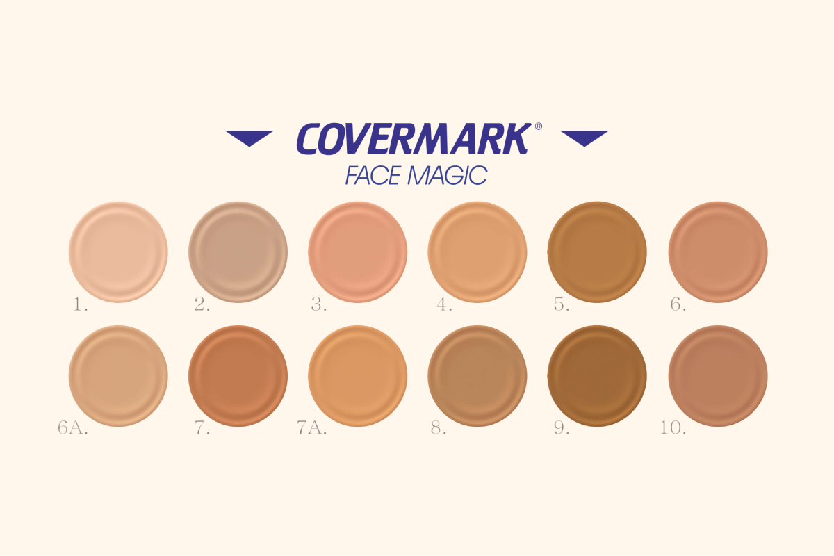 Covermark Face Magic Perfect Cover Waterproof Makeup SPF20 shades