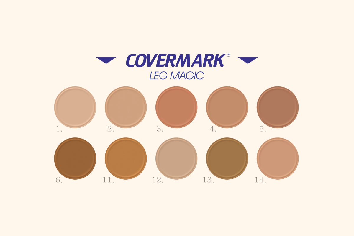 Covermark Leg Magic Perfect Cover Waterproof Makeup Legs & Body SPF16 shades